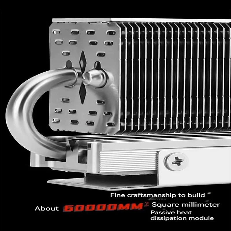 Thermalright HR-10 2280 Enfriador de accionamiento de estado sólido 4 tubos de calor AGHP Disipador de calor totalmente galvanizado con ventilador PWM de 4 pines - imagen 2