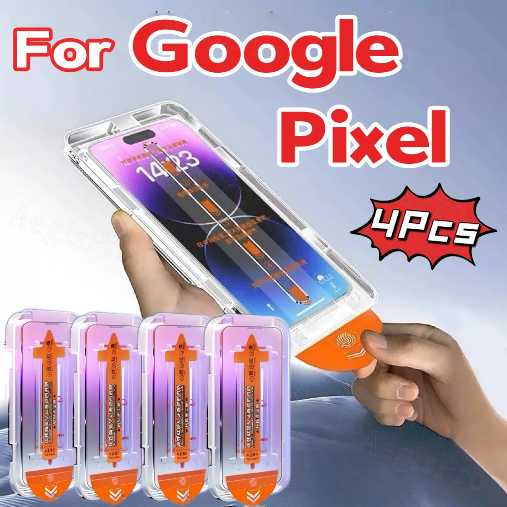 4 Uds Protector de pantalla completa para Google Pixel 8 9 10 Pro 9 9a 10 9 8 Pro XL 8A 8A 8 accesorios Protector de pantalla para Google 10 Pro - imagen 2