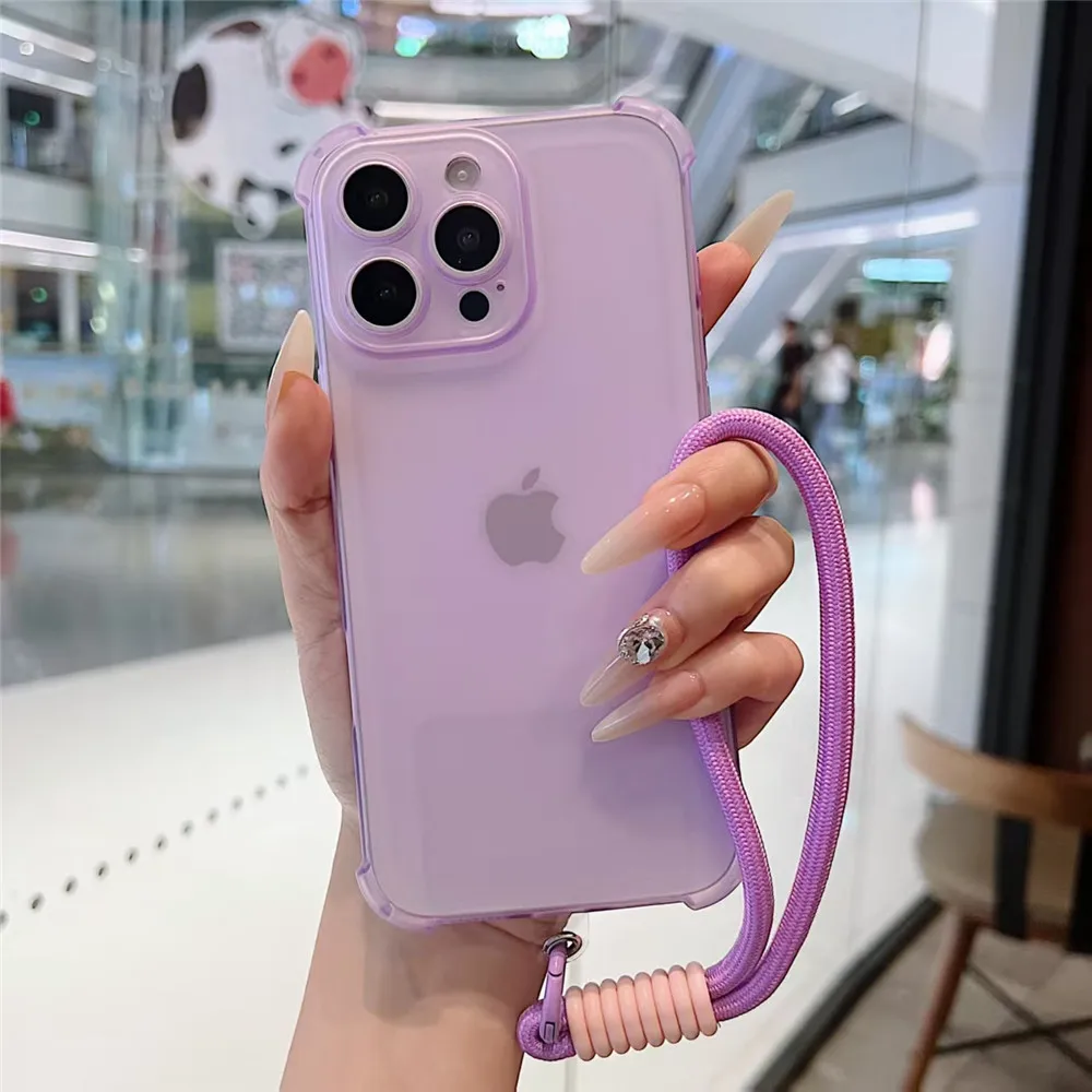 Funda de teléfono suave a prueba de golpes para Huawei Nova 13 Pro 12 12S 11 10 9 8 7 6 5 Pro SE con cordón cubierta protectora de lente mate - imagen 3