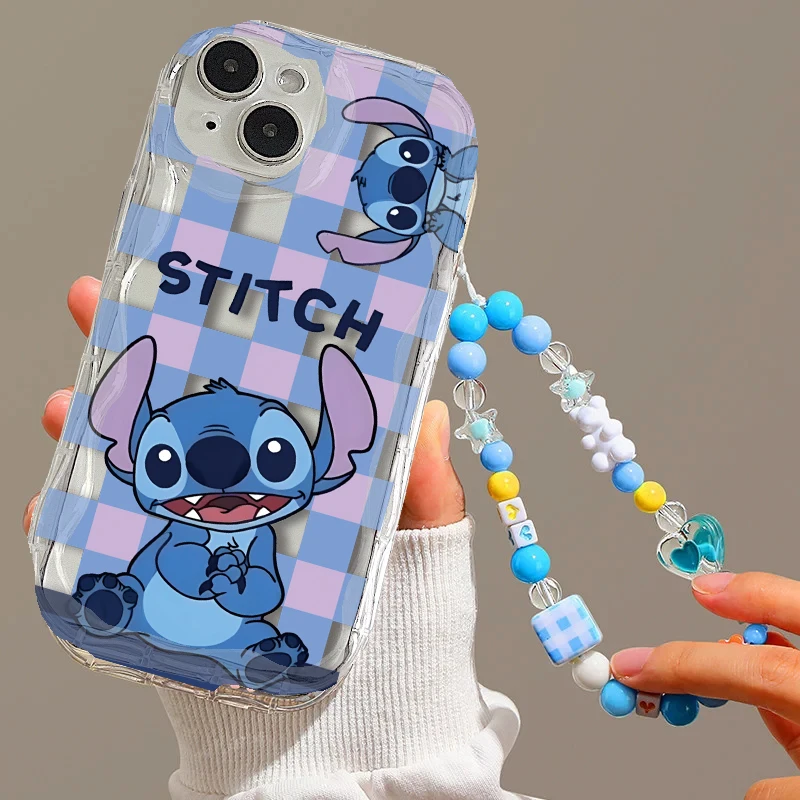 Funda de Tpu con cadena de puntada de dibujos animados para Samsung, S23, S22, S24 Plus, S21 Ultra, S20, S21 FE, Galaxy A54, A34, A32, A52, A22, A24, A23, A13, A14, A52S - imagen 2