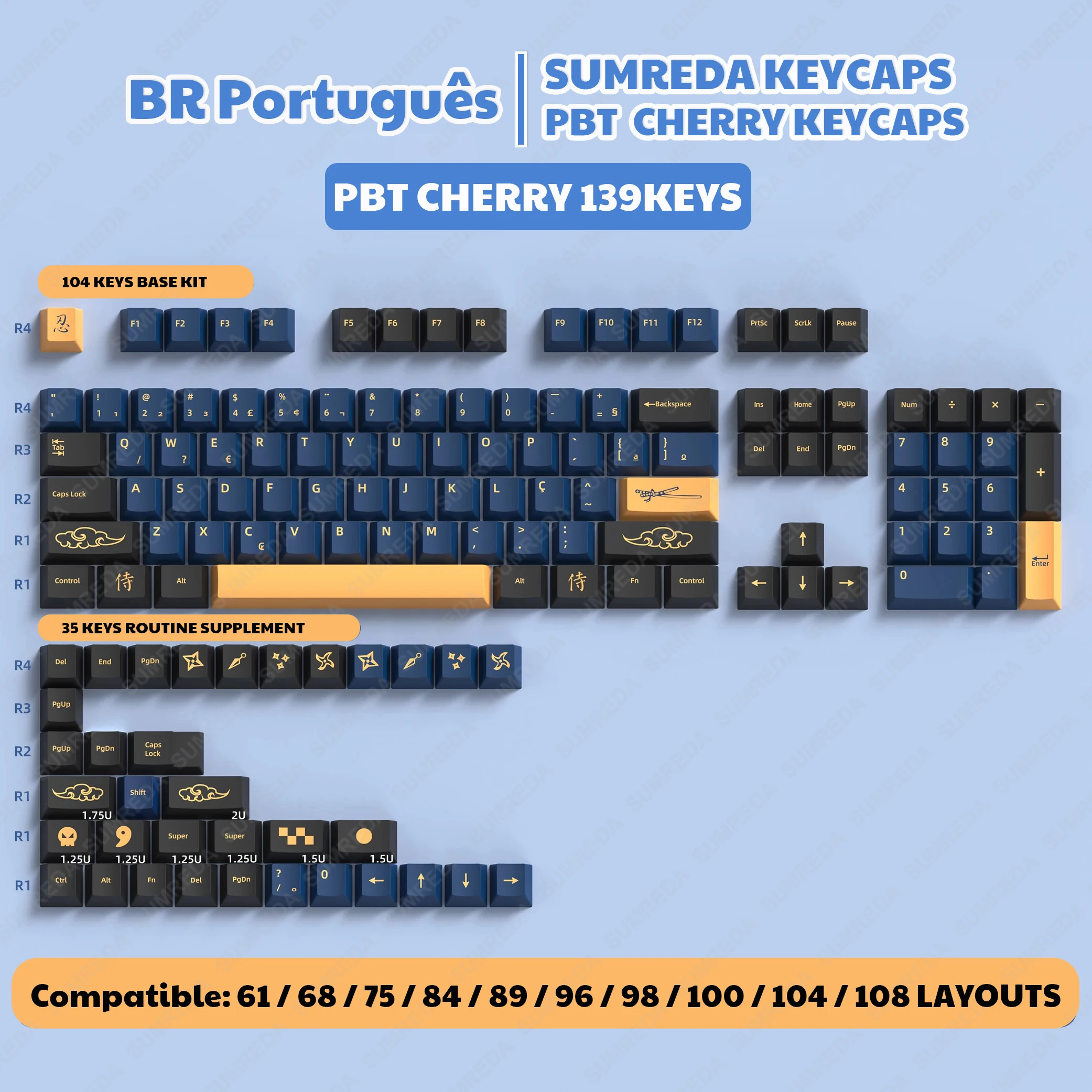 Blue 139keys BR