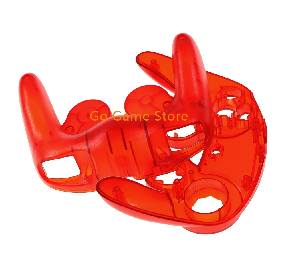 1 Juego de funda carcasa para controlador Nintendo NGC Gamecube, carcasa transparente, funda con mango, accesorios protectores - imagen 4