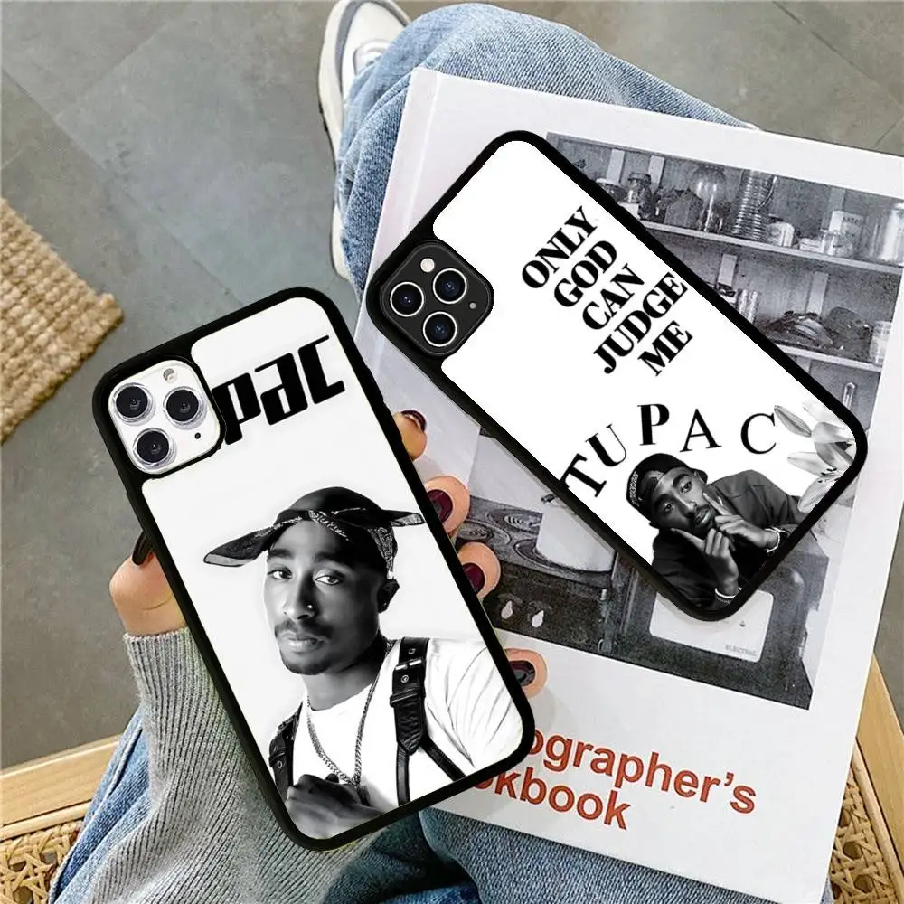 T-TupacS 2pacS para IPhone 17 16 15 14 13 12 11 Mini Pro Max Plus PC + TPU cubierta trasera para teléfono - imagen 2