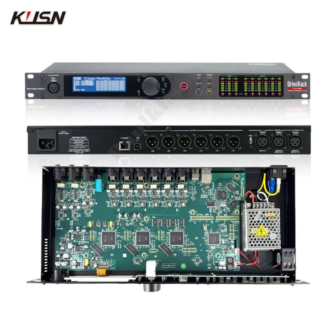 Procesador de Audio PA2 DriverRack, 2 entradas, 6 salidas, procesador de Audio de escenario, Software Original, altavoz profesional, equipo de Audio - imagen 3