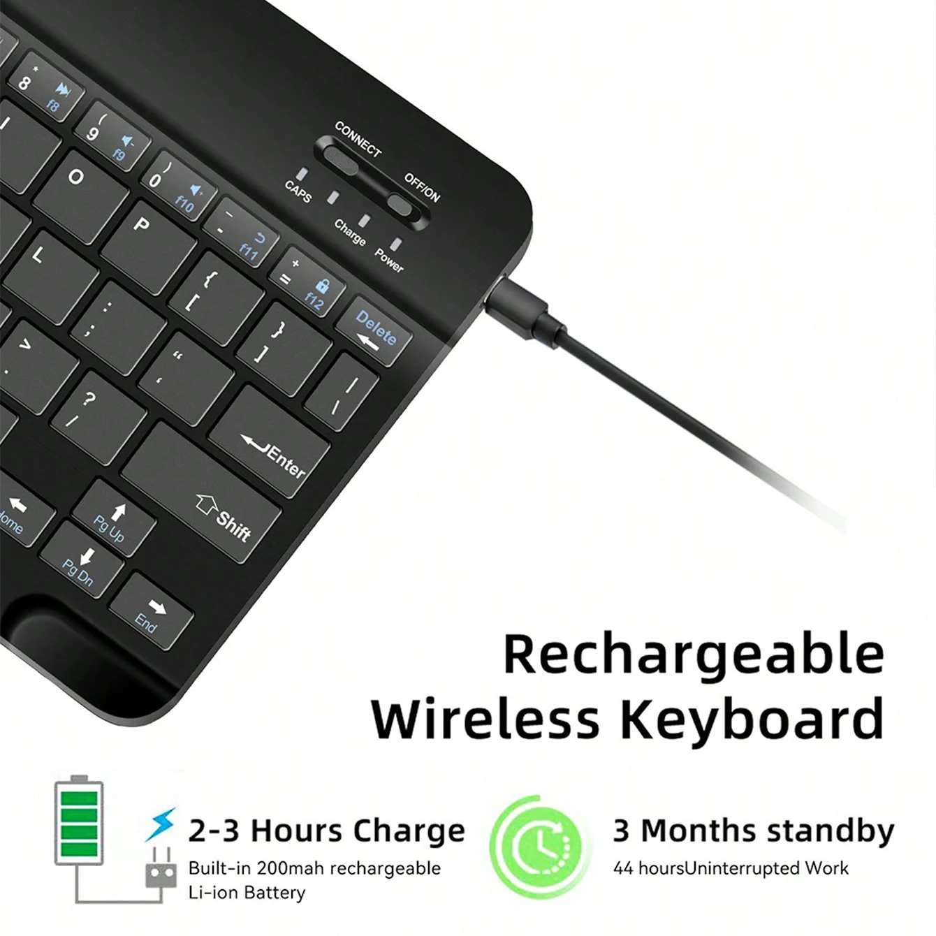Teclado multilingüe para tableta Android 2025 iOS Windows ratón inalámbrico iPad Samsung Xiaomi Pad teclado Bluetooth recargable - imagen 5