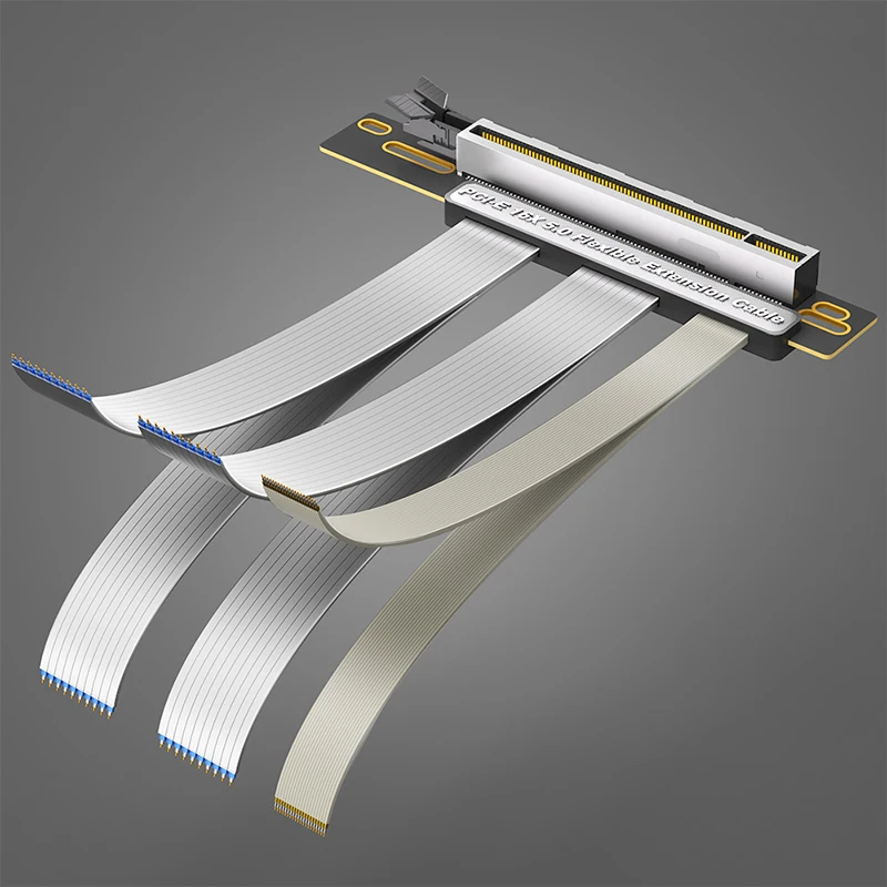 Tarjeta gráfica PCIE 5.0 X16 GPU Cable de extensión de ángulo recto PCI-E 16X Gen5 Velocidad de 128 GB/s Compatible con PCIe4.0 diseñado para ITX - imagen 4