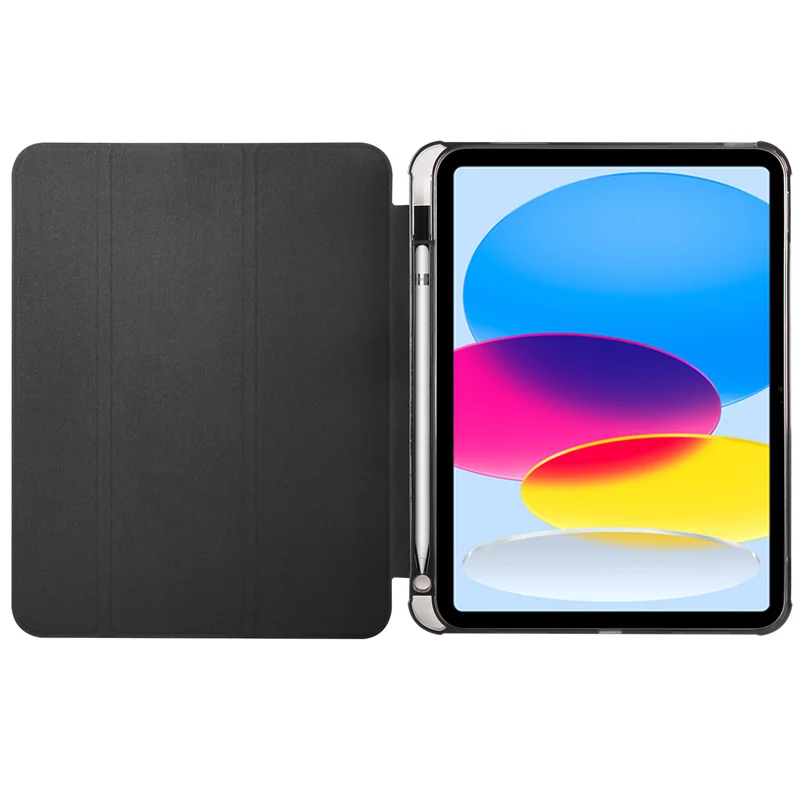 Funda para iPad de 10,2 pulgadas 2021/2020/2019 Funda con portalápices Coque para iPad 9a 8a 7a generación 10,2 pulgadas Funda trasera transparente - imagen 4