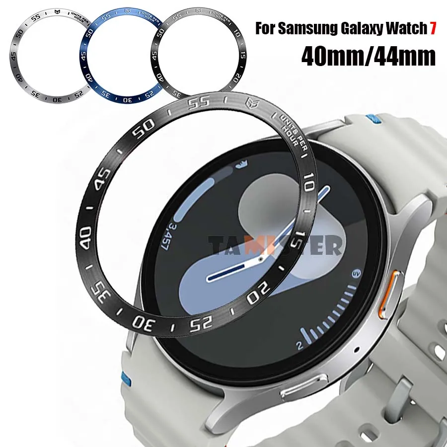 Anillo de bisel de Metal para Samsung Galaxy Watch 7, 44mm, 40mm, funda protectora para reloj inteligente, accesorios para Galaxy Watch 7