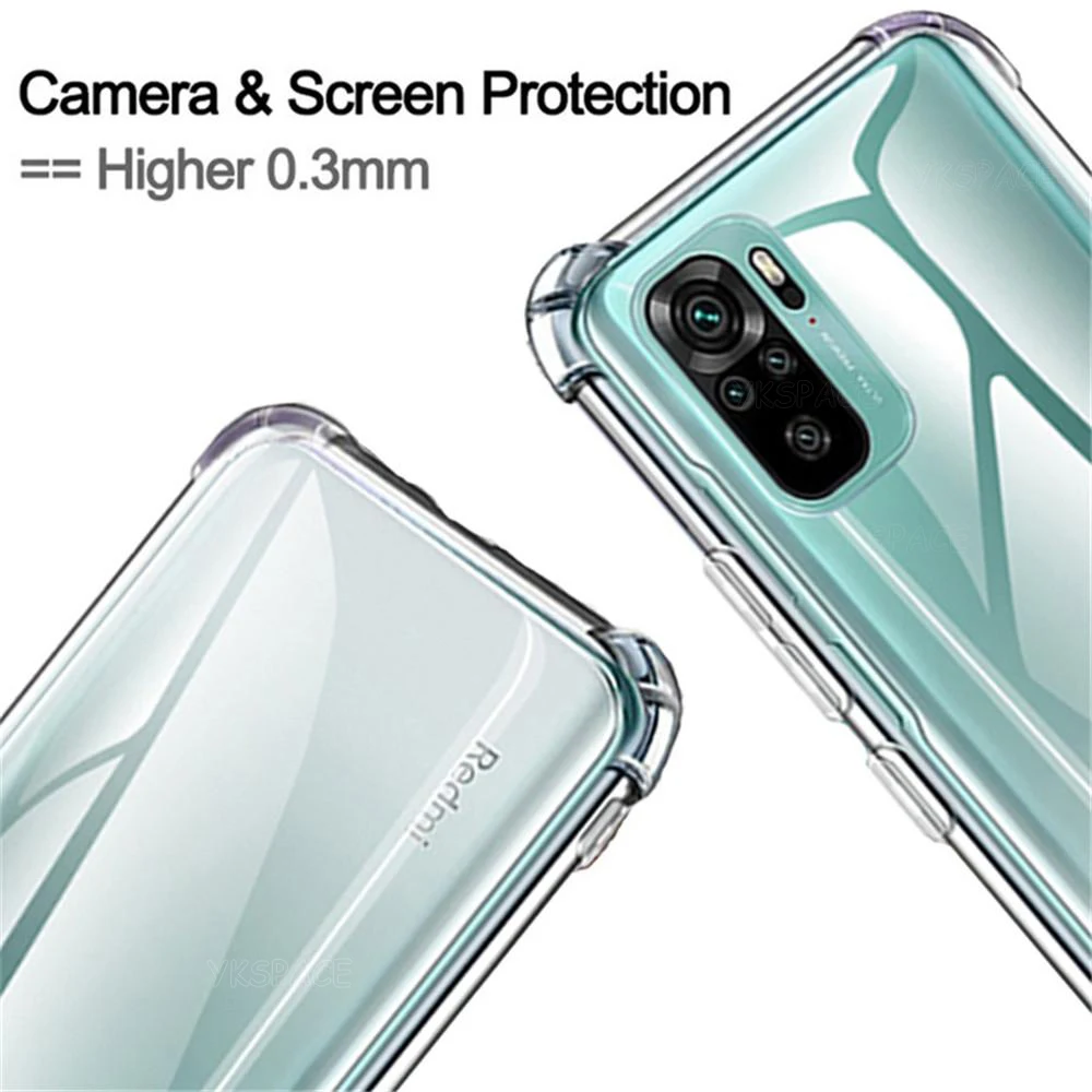 Funda de silicona suave transparente a prueba de golpes con Airbag para Redmi K20 K30 K40 K50 K60 K70 Ultra Note 9 9S 10 11S 11T Pro Plus - imagen 5