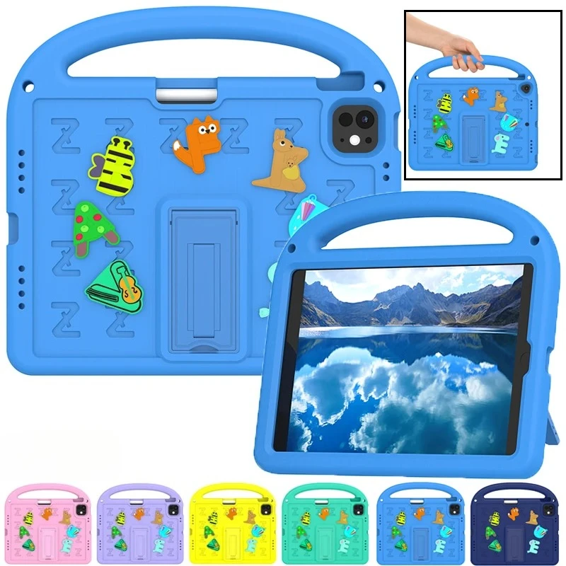 Funda EVA para tableta con soporte a prueba de golpes para IPad Air 7 6 5 A16 11 10,2 10,9 Mini 7 6 I Pad Pro 9,7 10 9 8 decima generación - imagen 2