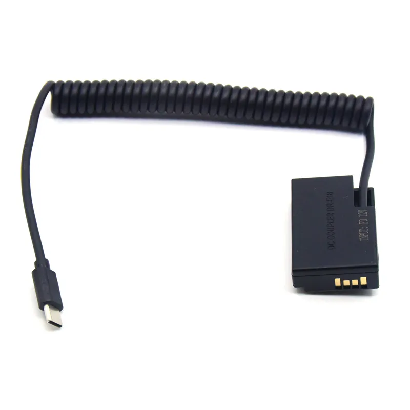 Acoplador de CC DR-E18 batería ficticia + LP-E17 USB tipo C, Cable adaptador de Banco de energía para Canon EOS RP 750D 760D 800D 850D 8000D - imagen 3