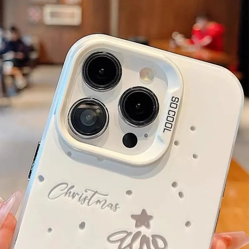 Funda de árbol de Navidad para iPhone 14Pro 17 16 15 13 12 11 Pro Max funda protectora de pantalla carcasa a prueba de golpes - imagen 2