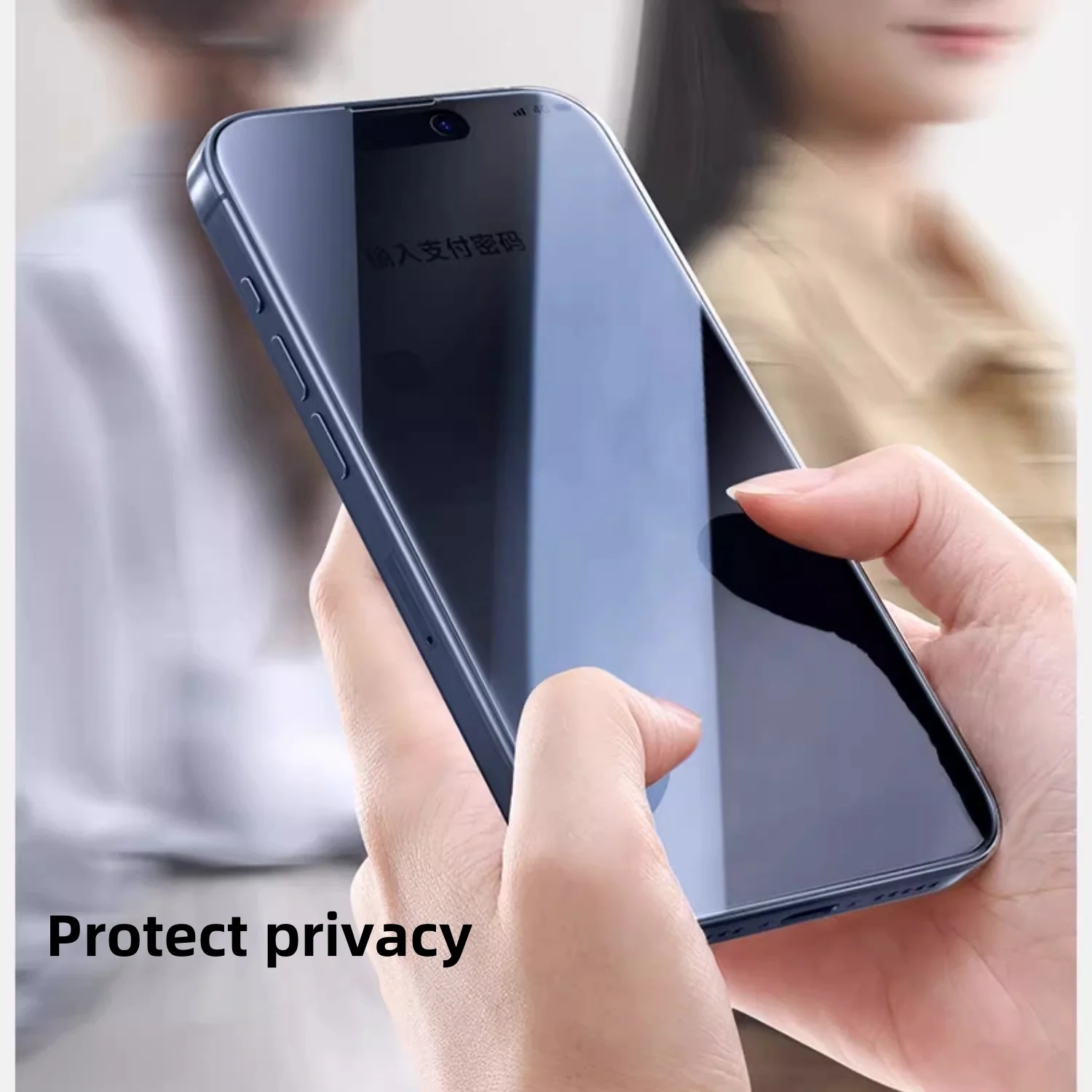 Protector de pantalla de privacidad para iphone 16e vidrio templado antiespía iphone 16e película protectora para teléfono antiespionaje iphone 16e - imagen 3