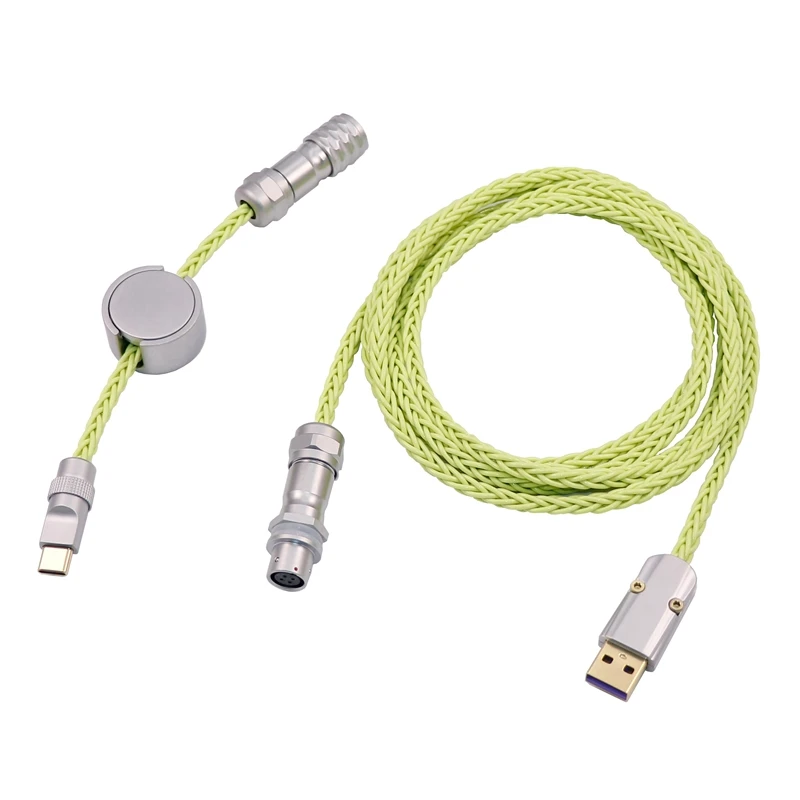 Cable de teclado mecánico de cobre de cristal único personalizado hecho a mano de 8 núcleos - imagen 4