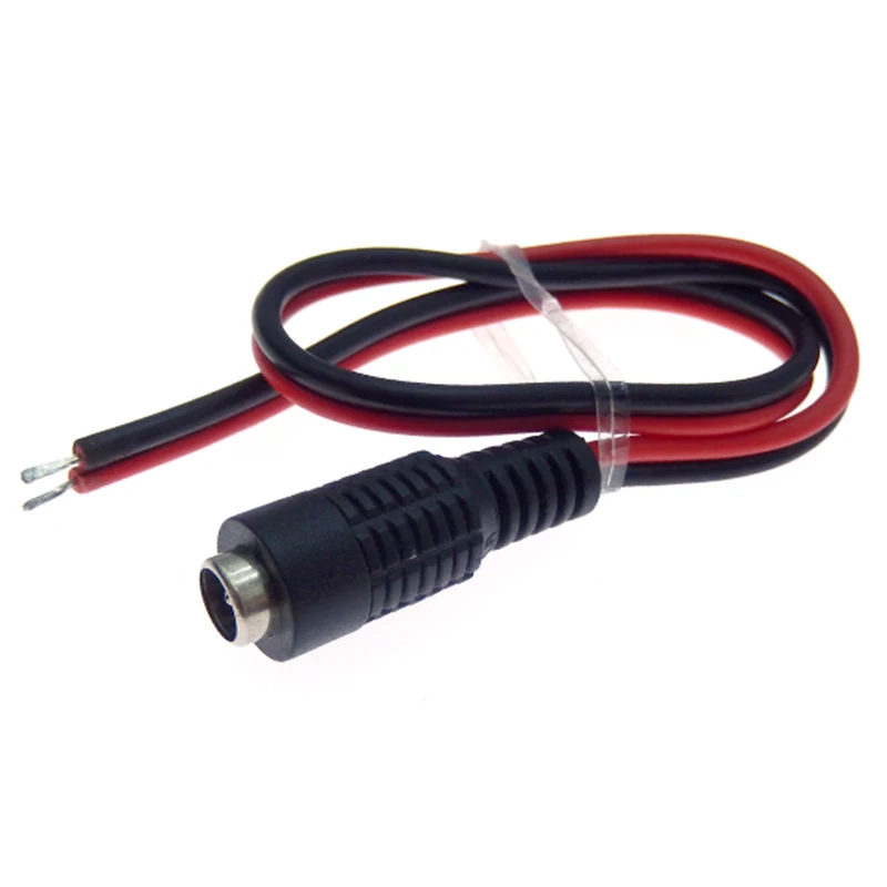 Conector macho y hembra de 5 piezas, 10 piezas, 5,5x2,1mm, 12V de CC, Cable Pigtail para cámara CCTV, extensión de Cable de 24V de CC - imagen 4