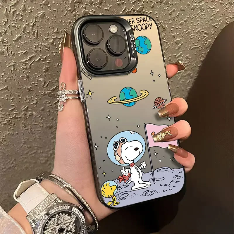 Funda de teléfono con redecilla de dibujos animados divertidos para iPhone 16 15 14 13 12 11 Pro Max X XR XS MAX 8 7 Plus, funda trasera mate a prueba de golpes - imagen 2