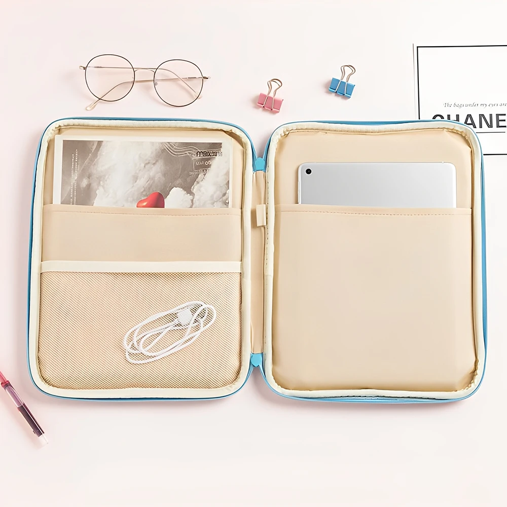 Funda para tableta de 11-13 pulgadas para iPad Pro, Samsung, Xiaomi, funda para portátil, Estuche de transporte con bolsillo y bolsillo - imagen 5