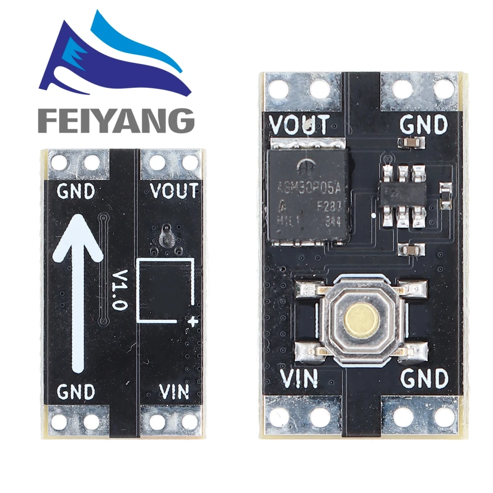 XL-10AL XL-10AH Botón de enlace único Bistable Micro Módulo de interruptor de una sola tecla 3,5-5,4 V 4,5-26 V 300nA 1.3uA Carga 10A Baja potencia - imagen 3