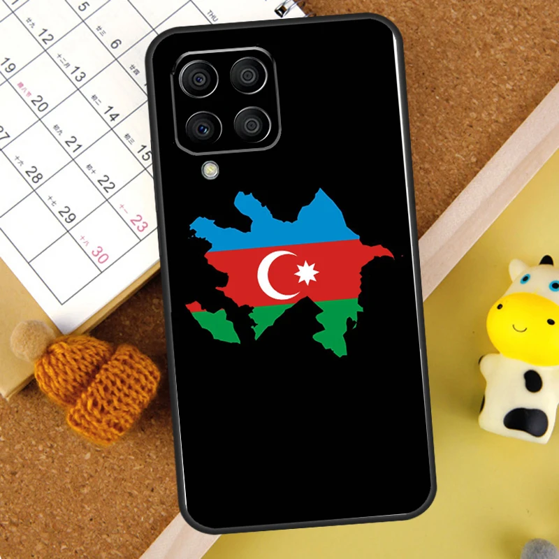 Funda con bandera de Azerbaiyán para Samsung Galaxy M14 M34 M54 M52 M32 M12 M21 M15 M55 M56 M36 M16 M06 M13 M33 M53 M31 - imagen 2