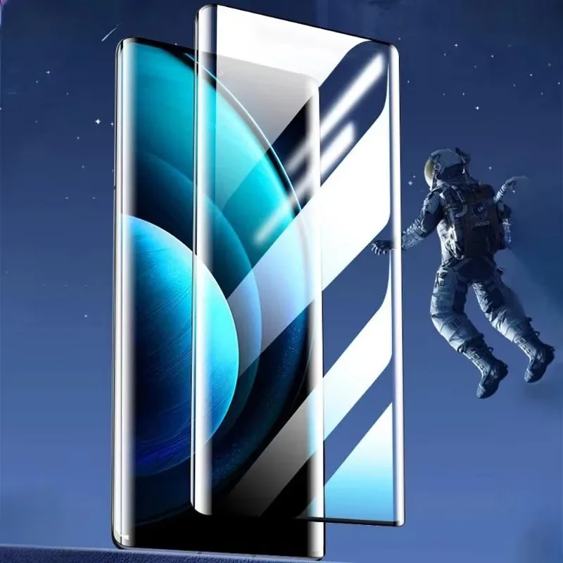 Vidrio templado Original curvado con pegamento completo 3D para Vivo X100 película protectora de pantalla para S18 V30 V27 V40 Y300 Pro V40 Lite T3 Ultra - imagen 3