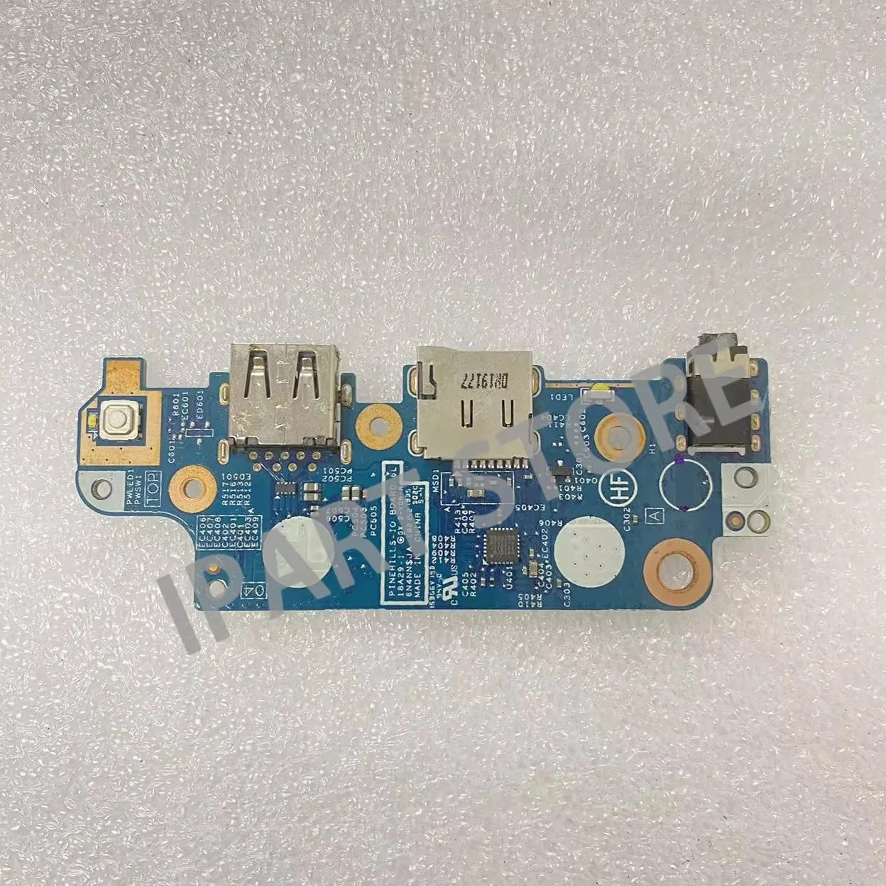 0KR8F3 para Dell Latitude 3300 puerto de Audio USB lector de tarjetas SD botón de encendido KR8F3 J8D101