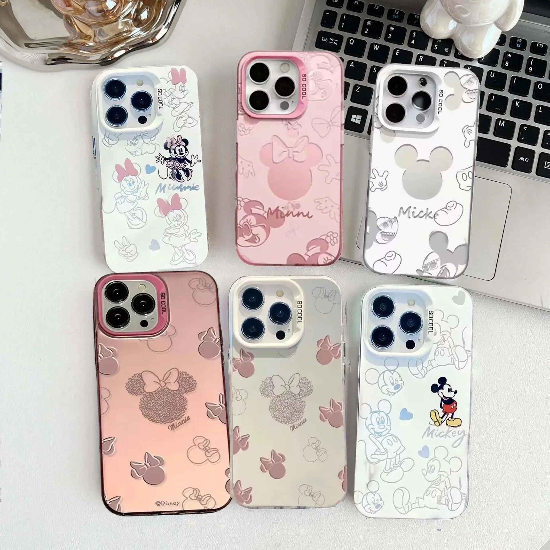 Funda rosa de Disney Mickey Minnie Avatar para Honor 400 Lite Magic 7 Lite 5 90 Lite 400 200 PRO X9B X9A X6B X8A X7A X7B mate