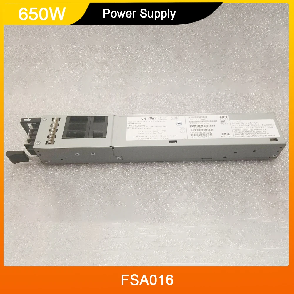 FSA016 JPSU-650W-DC-AFI 740- 038949   Para fuente de alimentación CC Juniper QFX5100-48T 650W - imagen 2