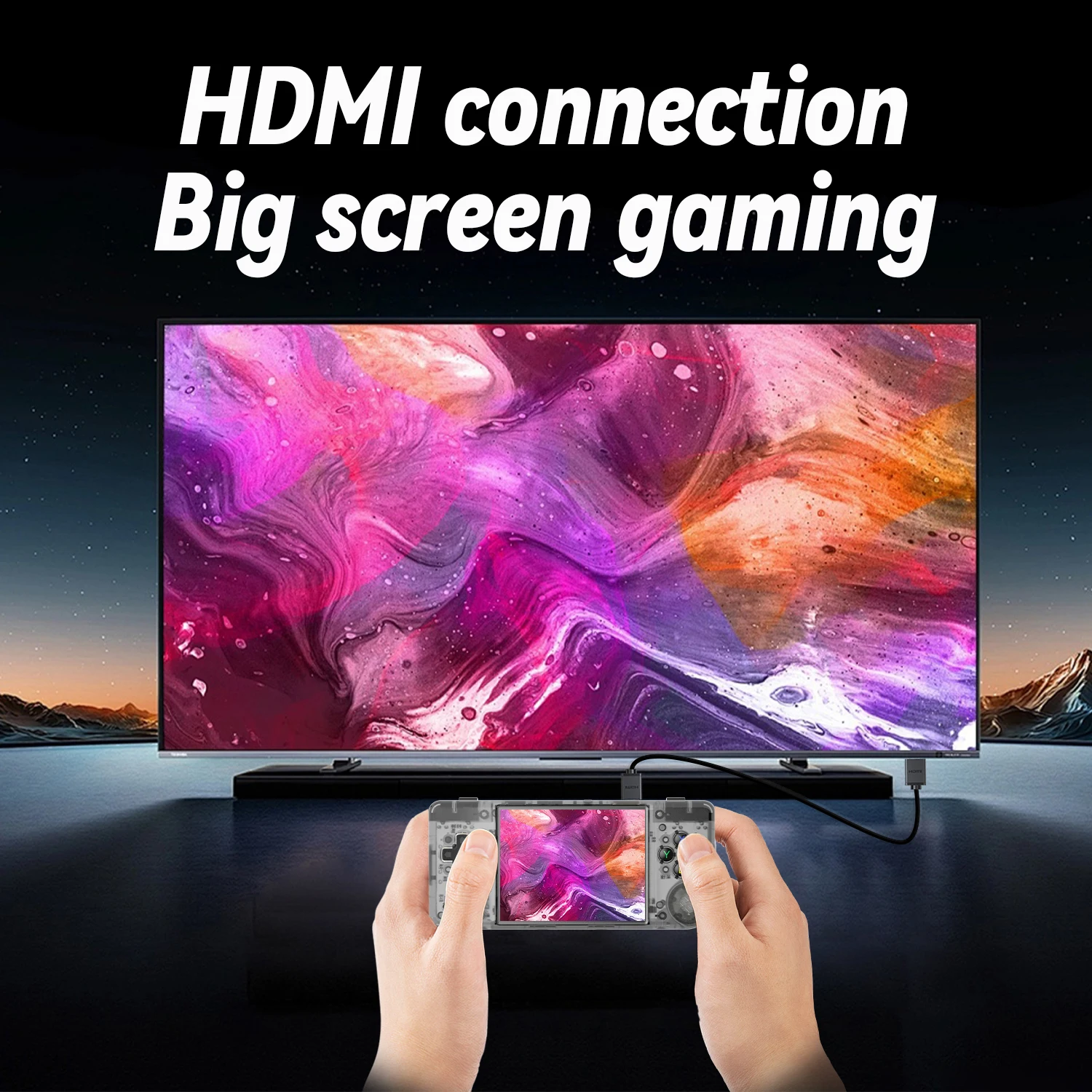 ANBERNIC RG28XX consola de juegos portátil Retro Linux 64 bits 3100mAh reproductores compatible con TV-HDMI-controlador de salida E-book 64G 5000 juegos - imagen 4