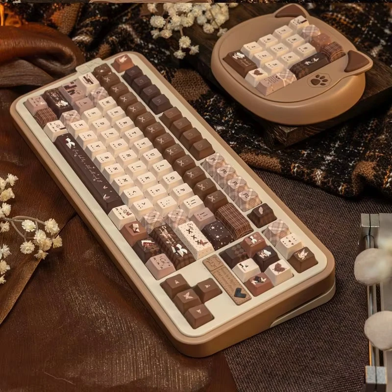 Book of Time Cherry Profile PBT Keycaps 5 lados Dye Sub Keycaps 130 teclas para interruptores Gateron MX Teclado mecánico para jugar - imagen 4