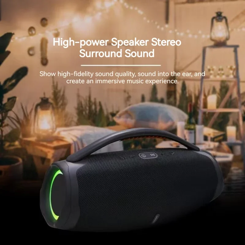 Altavoz Bluetooth portátil de alta potencia, reproductor de MP3, Radio FM, sistema de sonido, potente, resistente al agua, graves inalámbricos, 100W - imagen 4