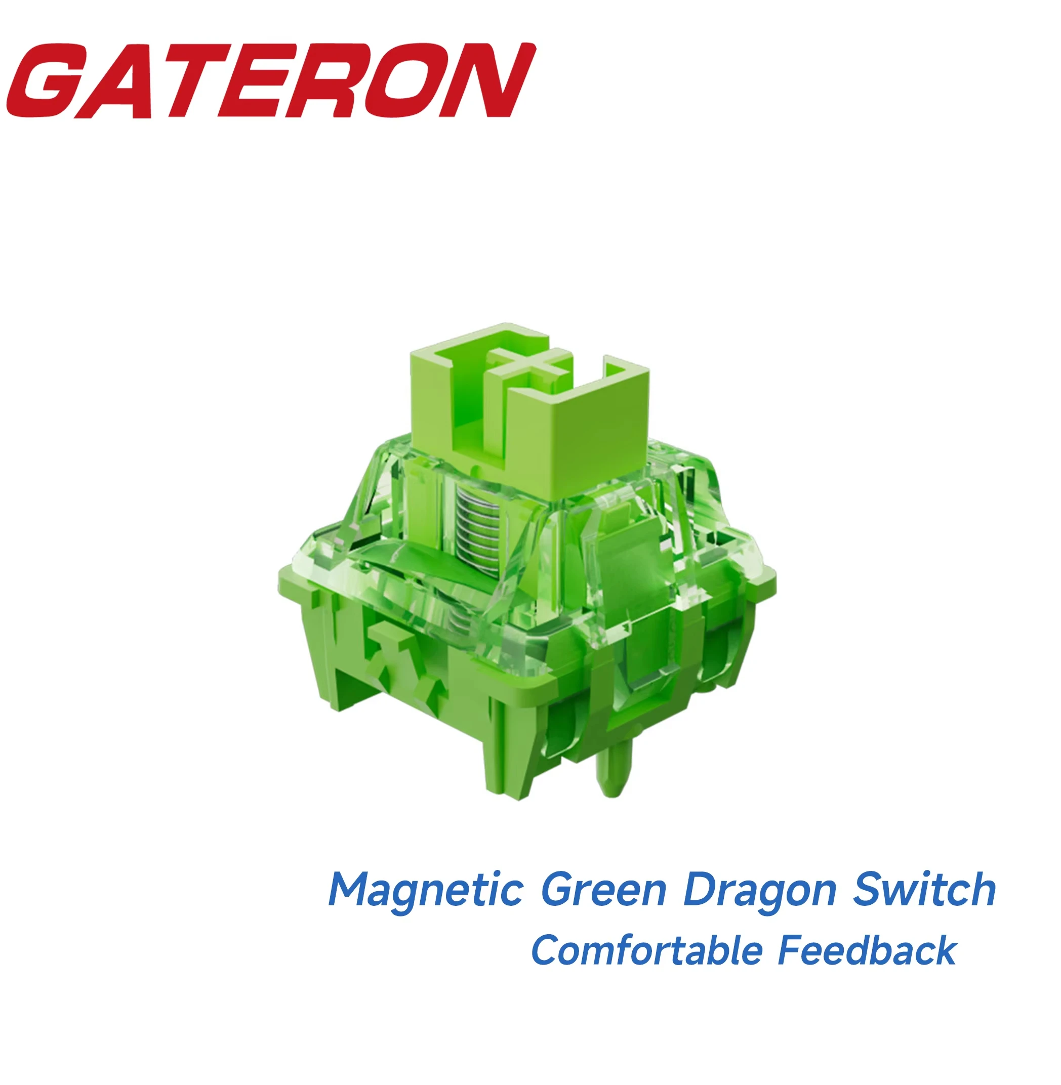 GATERON Interruptor magnético de dragón verde, lineal, ajuste libre de previajes, efecto sensor Hall para teclado magnético, oficina de juegos - imagen 2