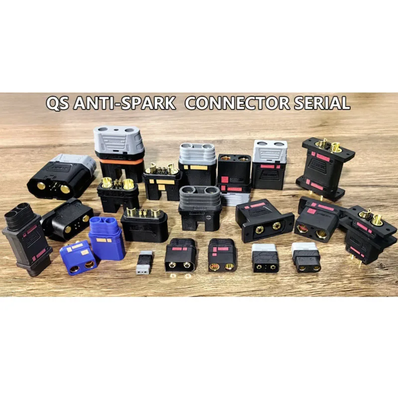 Conector de batería antiencendido de 60A QS7-L, modelo de Dron, conector de almacenamiento de energía de avión, conectores de alimentación macho hembra de alta corriente - imagen 5