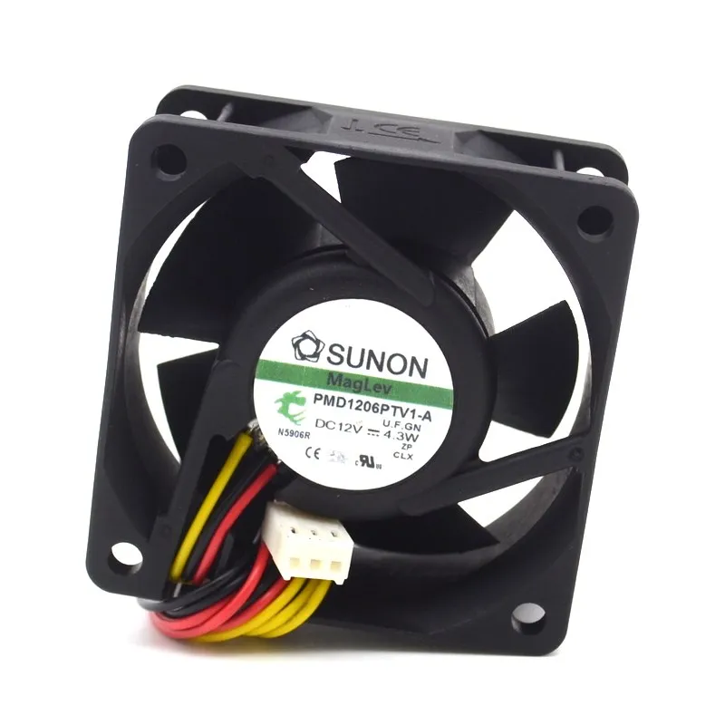 Ventilador de refrigeración para SUNON, 60mm, 6025, 60x60x25MM, PMD1206PTV1-A, 12V, 4,3 W - imagen 3