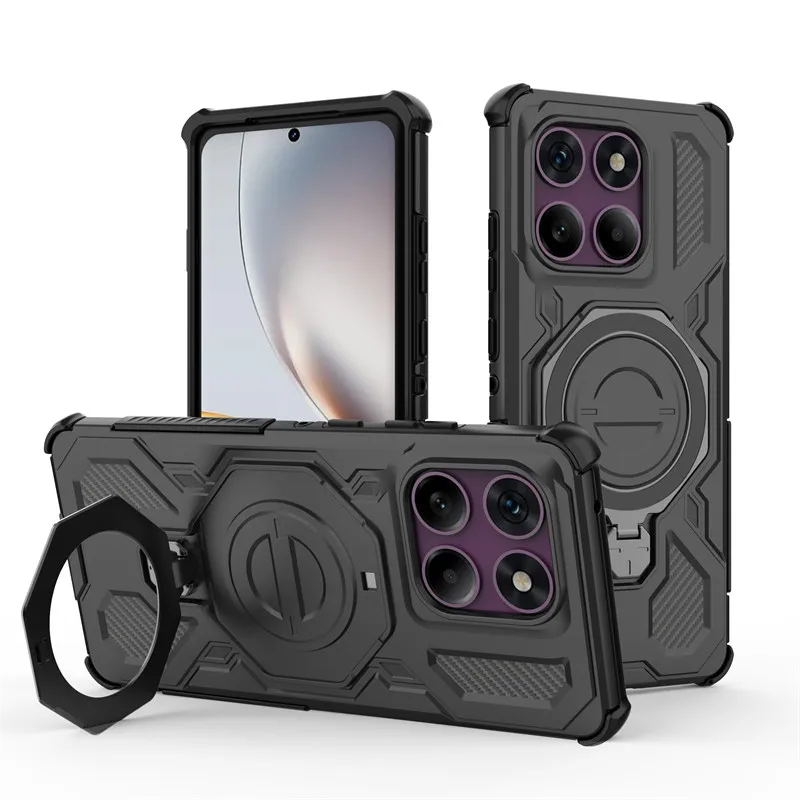 Para Motorola Edge 60 Pro funda Moto Edge 60 Pro funda con soporte magnético de carga inalámbrica funda protectora para teléfono en Moto Edge 60 Pro - imagen 2