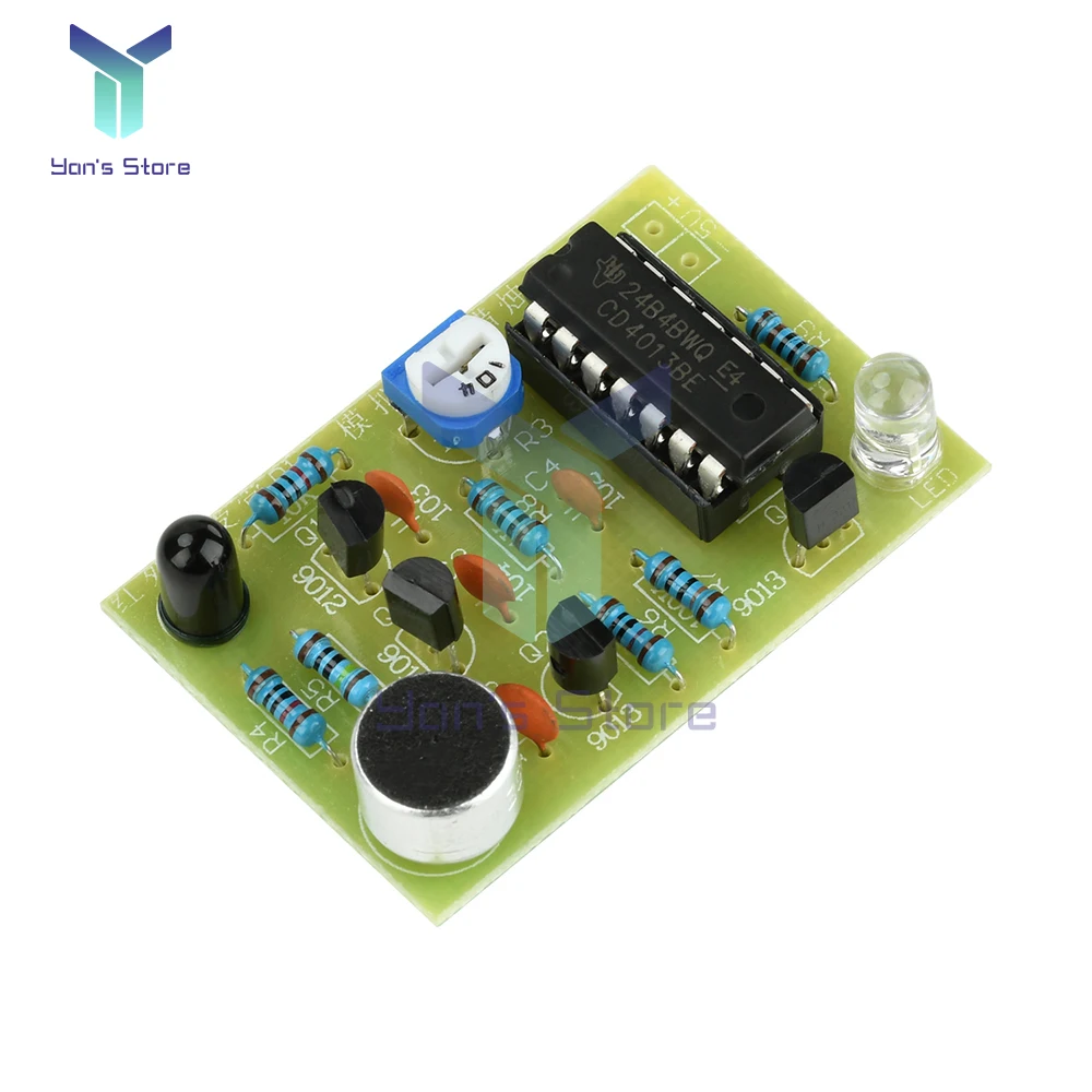 Kit de velas electrónicas analógicas de 5V CC, vela simulada controlada por soplado, componentes de entrenamiento de soldadura electrónica DIY - imagen 5