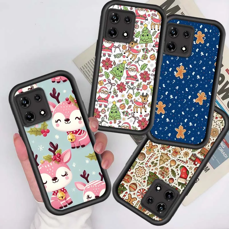 Funda con patrón de arte navideño para Infinix Tecno Spark Camon Smart Zero Go 1 7 8 8C 9 10 30 40 Plus, funda para teléfono con escalera ocular
