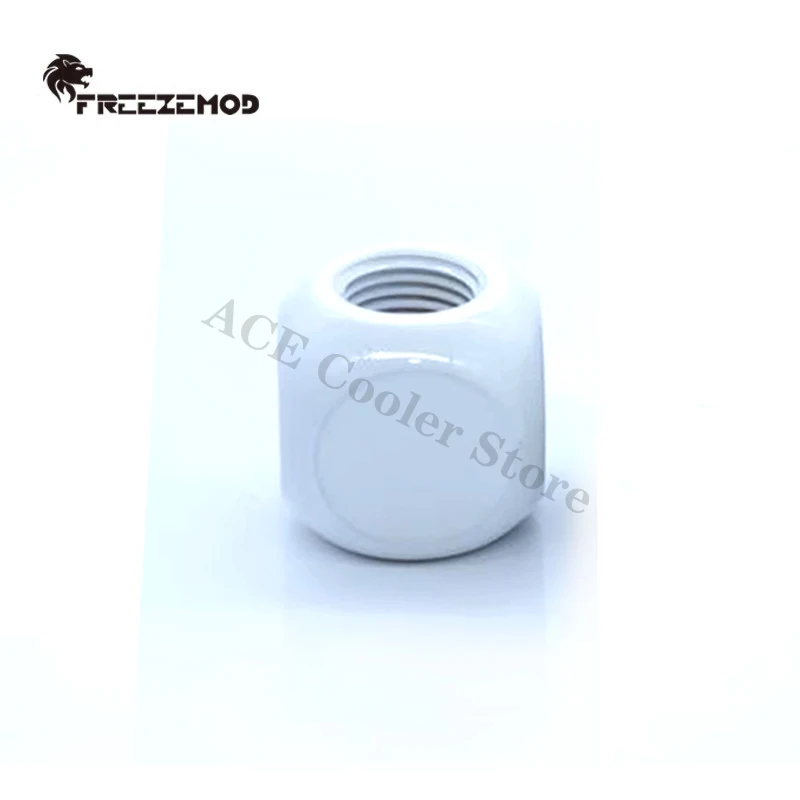 FREEZEMOD Accesorio de bola en forma de T en forma de T con forma de cubo multicanal, rosca interior G1/4 3X, negro, plateado y blanco, HDTD-3STB - imagen 5
