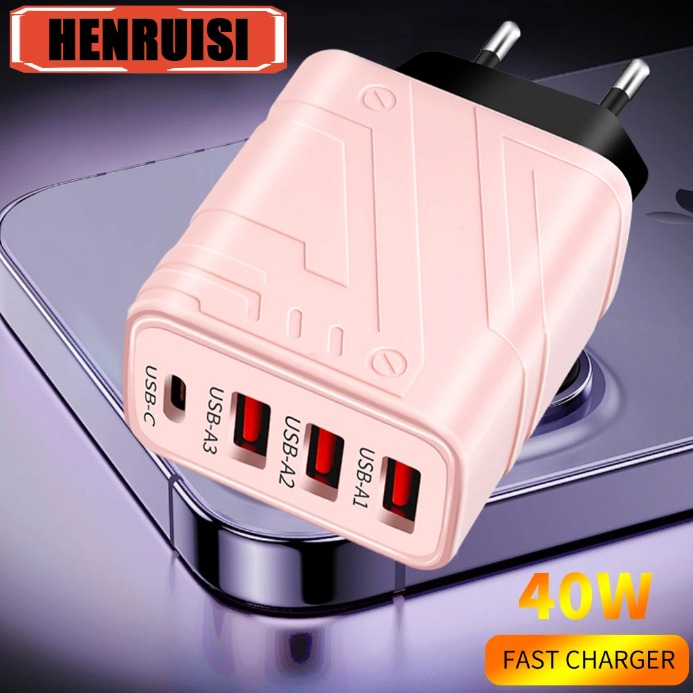 Adaptador de pared para teléfono móvil, cargador PD USB tipo C de alta velocidad, carga rápida para IPhone 15, 14, Huawei, Xiaomi, Samsung S23