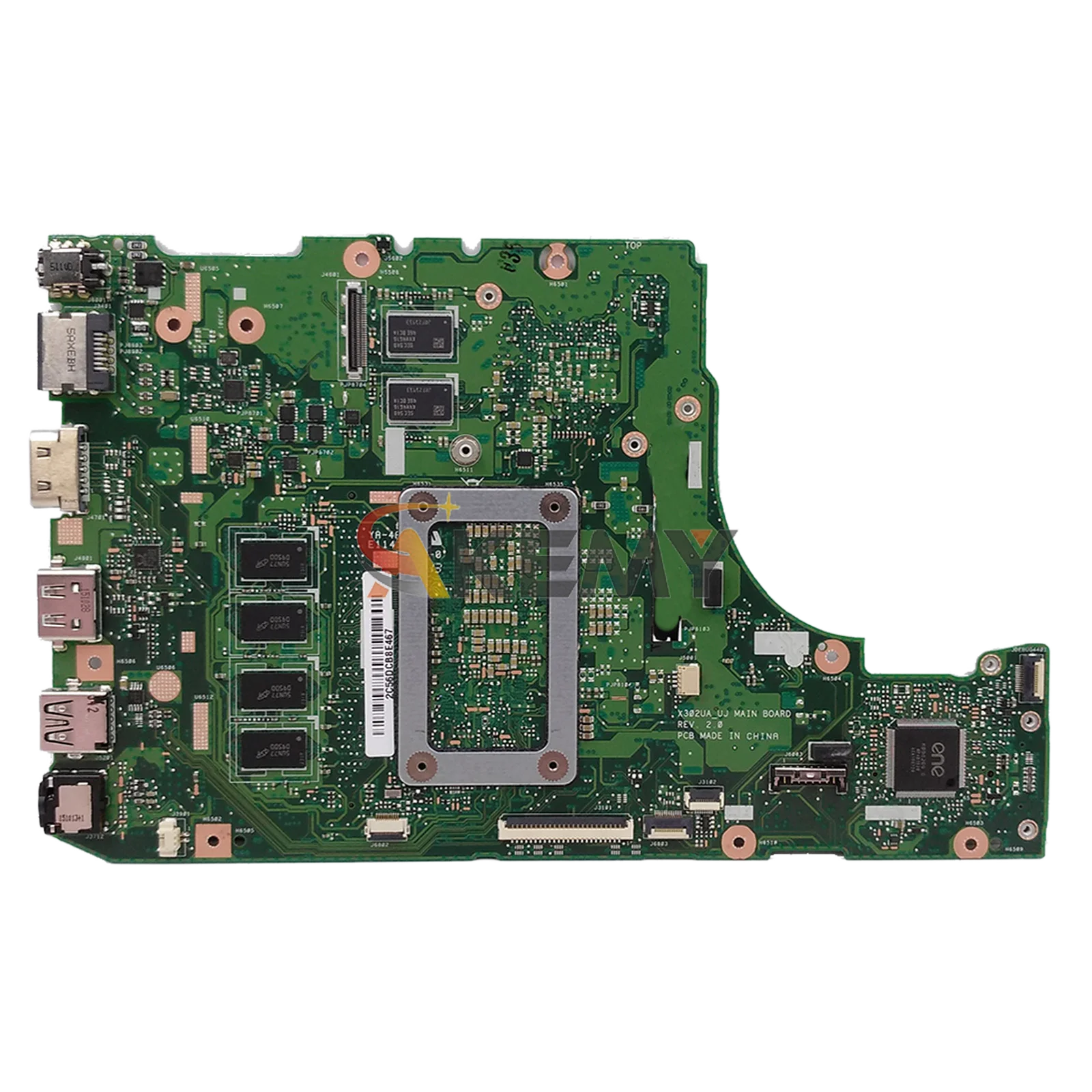 Placa base para ordenador portátil X302UJ para ASUS VivoBook X302U X302UV X302UJ placa base para portátil con CPU I3 I5 I7 100% pruebas OK envío rápido - imagen 2