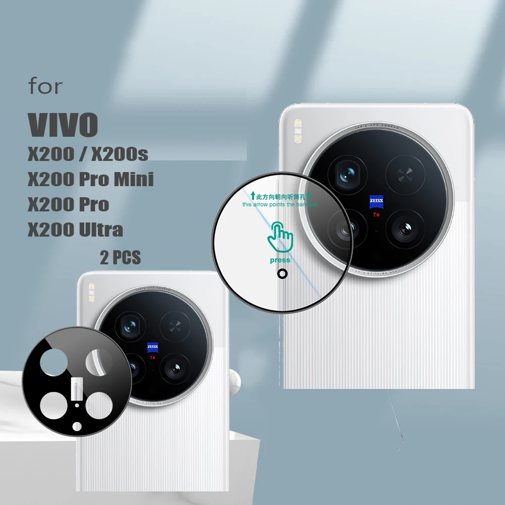 Para Vivo X200 Ultra / X200 Pro Mini / X200s Lereach TF 2 uds película de vidrio templado ultrafino cobertura Protector de pantalla de cámara - imagen 2