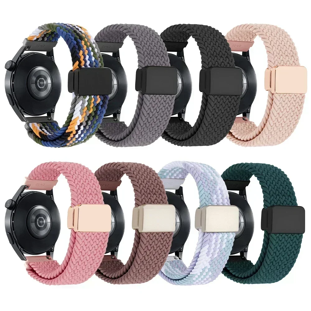 Correa deportiva trenzada de 20 a 22mm para Huami AMAZFIT GTR 4 3 Pro, pulsera elástica de 47mm AMAZFIT GTS 4 3 2 2e BIP 5, pulsera de reloj - imagen 3