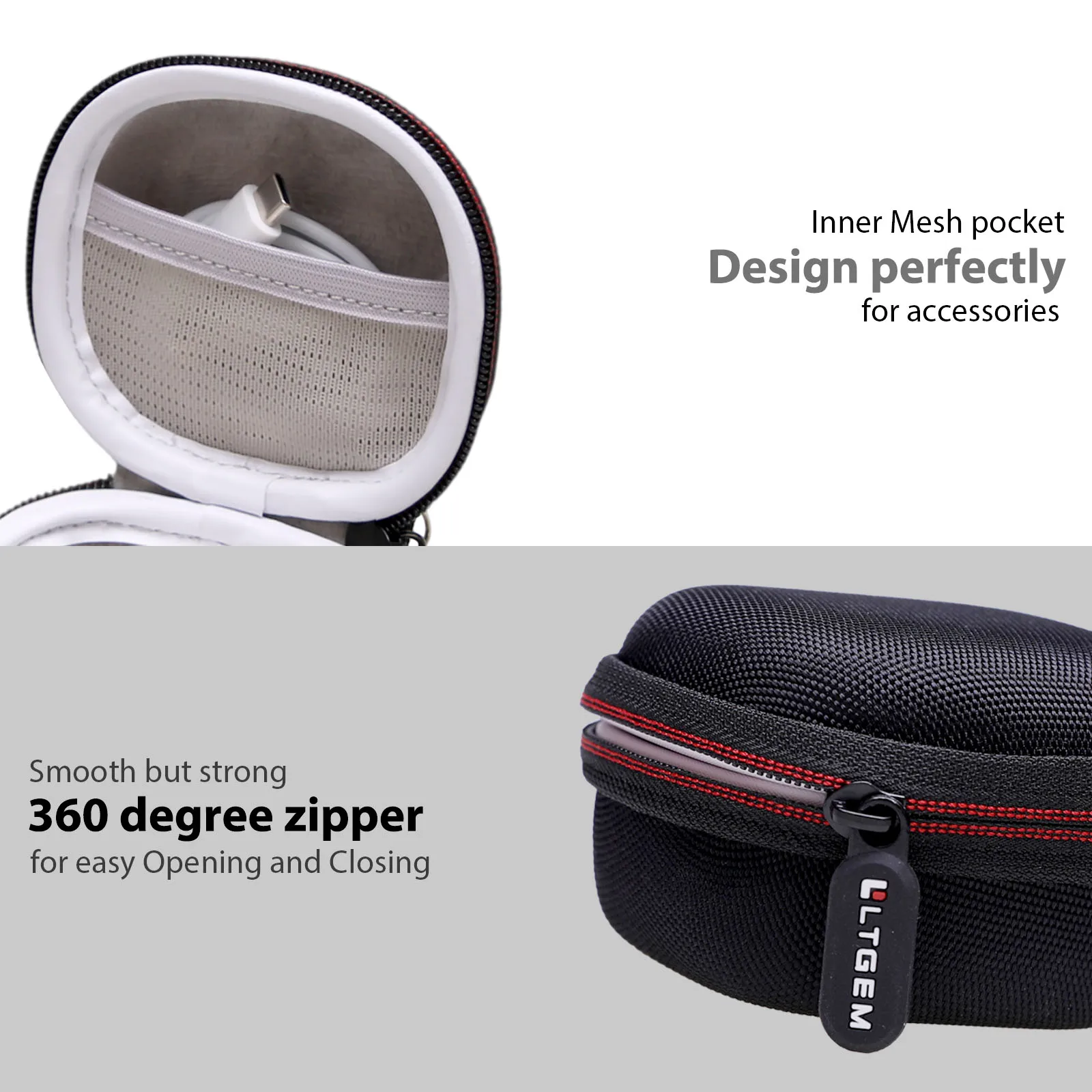 Funda para auriculares soundcore VR P10, almacenamiento de auriculares para juegos, bolsa de transporte, accesorios para auriculares para juegos - imagen 4