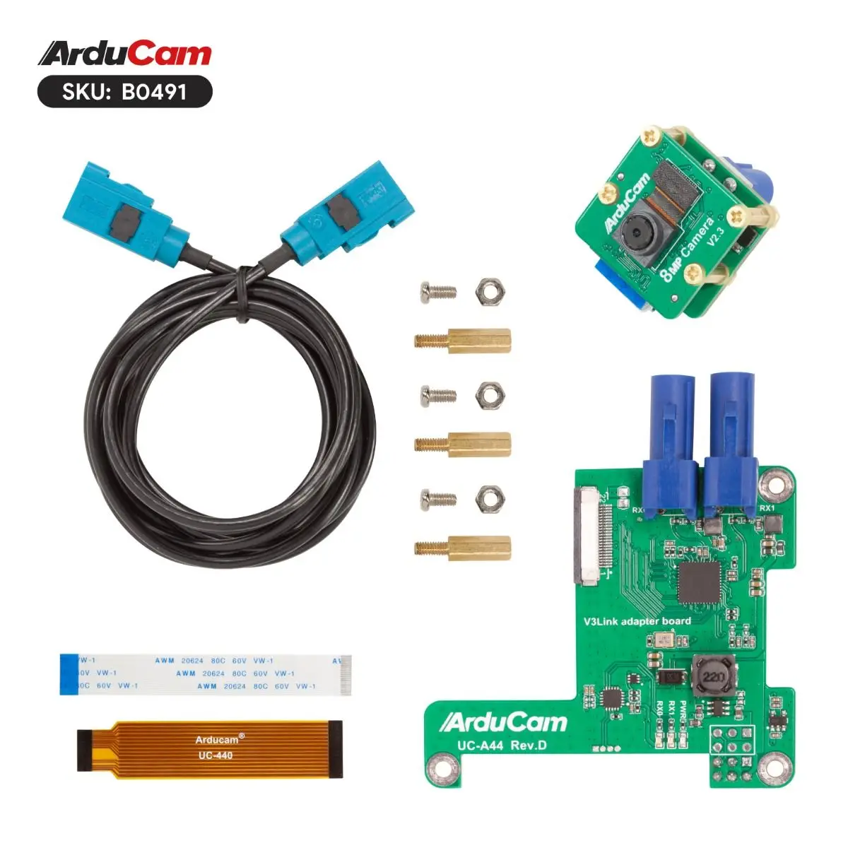 Arducam IMX219 FPD-Kit de cámara SerDes Link para Raspberry Pi - imagen 2