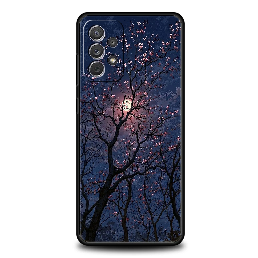 Funda para Samsung A15 A13 A35 A55 A51 A71 A41 A31 A21S A03S A05 A17 A23 A25 A33 A53 A73 5G A07 4G, arte de moda, brillo de puesta de sol - imagen 5