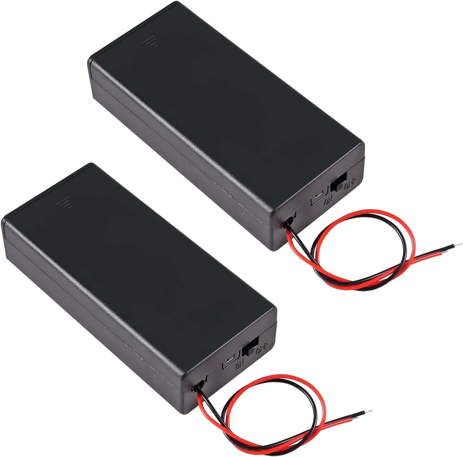 Caja de almacenamiento de batería 18650, 5 piezas, 2 ranuras X 3,7 V para 2x18650, contenedor con interruptor de encendido/apagado, 2 ranuras con interruptor - imagen 3