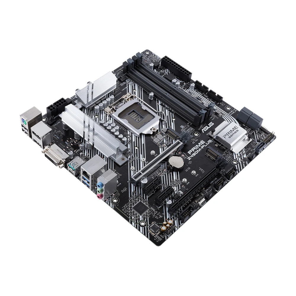 Placa base ASUS PRIME Z490M-PLUS intel Z490 LGA 1200 DDR4 128GB M.2 compatible con cpu i9-10900K i5-10500T i3-10100 i7-10700 - imagen 4