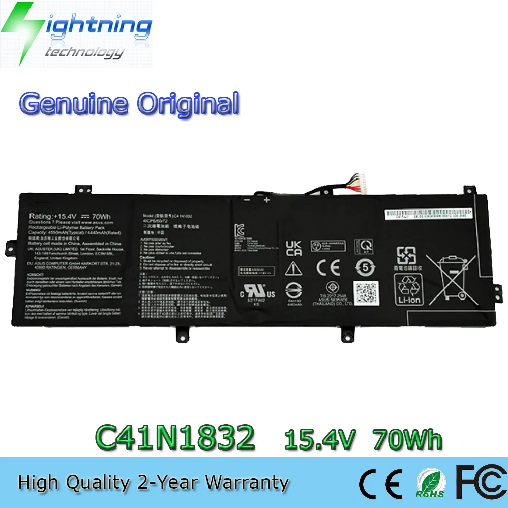 Batería genuina C41N1832 15,4 V 70Wh 0B200-03330200 para ASUS P3540FA P574FA PX574FA P3548FA