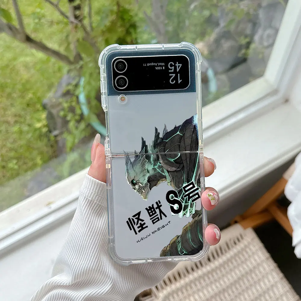 Cómics calientes de Japón Monster No. 8 Funda de teléfono para Samsung Galaxy Z Flip 3 4 Z Flip 5 6 Z Fold 4 5G PC cubierta trasera suave anticaída - imagen 3