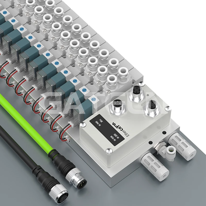 Válvula Solenoide neumática SY5120-5LZD-01 protocolo de comunicación EC válvula integrada isla 24V colector de enchufe inferior - imagen 4