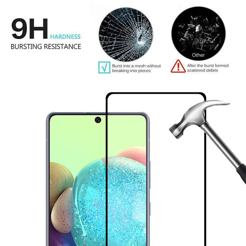 Protector de pantalla de vidrio templado para Samsung Galaxy, película protectora para Samsung Galaxy A42, A41, A40, A40S, A 42, 41, 40, 40S, Samsunga42, Galaxy ya42, 3 unidades - imagen 2